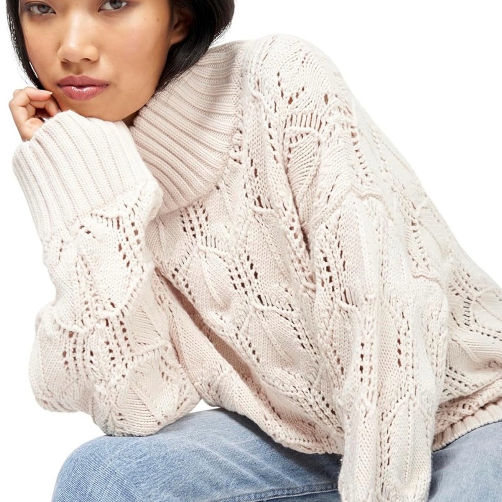 Cozy Cream Cable Knit Sweater